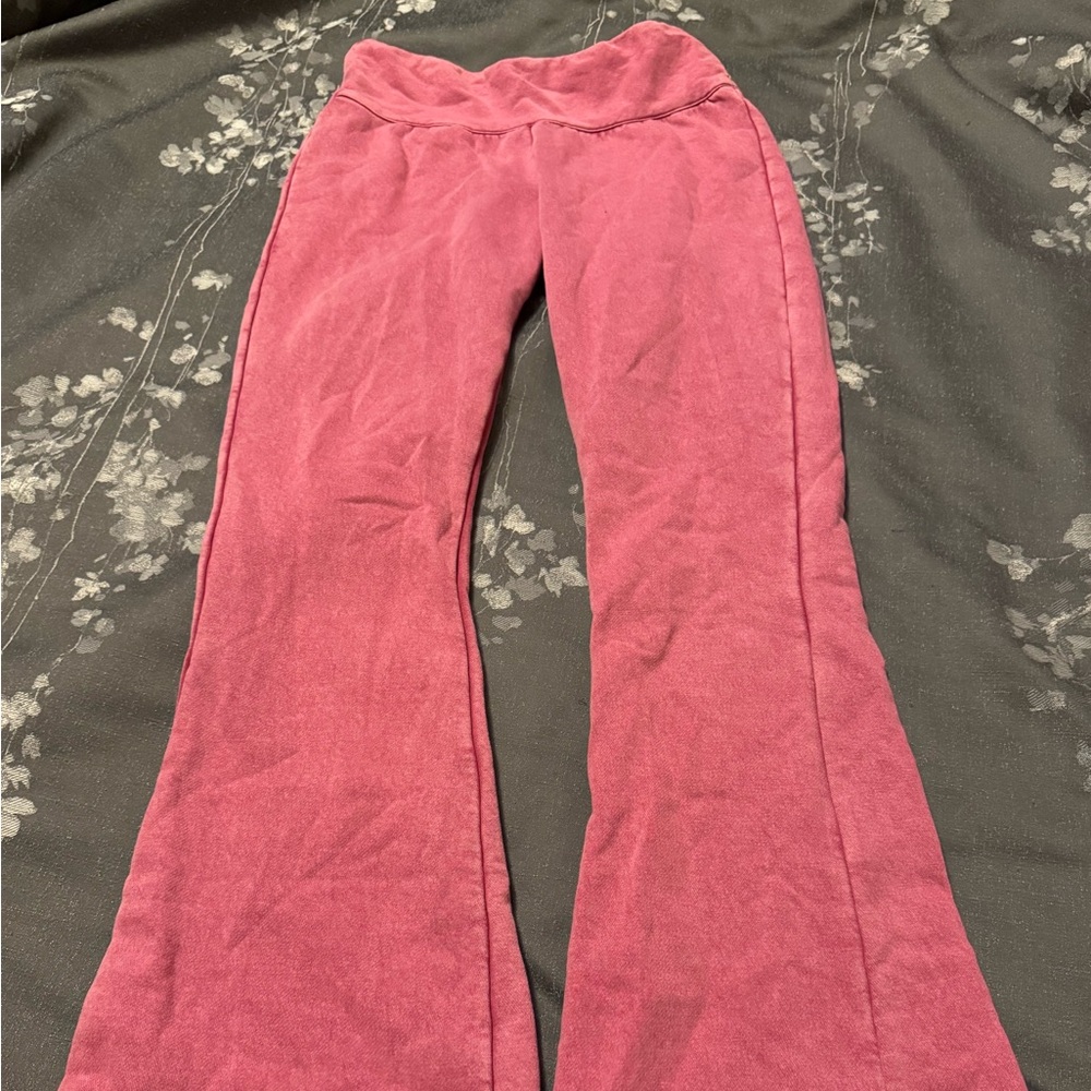 Urban Outfitters Out From Under Pink Flare Pants Size Small